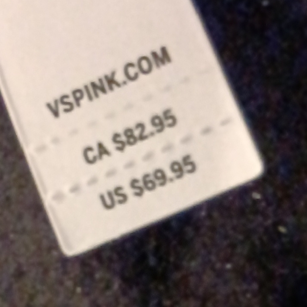 PINK Victoria's Secret Black Hoodie with Red Flame Heart Graphic - Picture 8 of 8